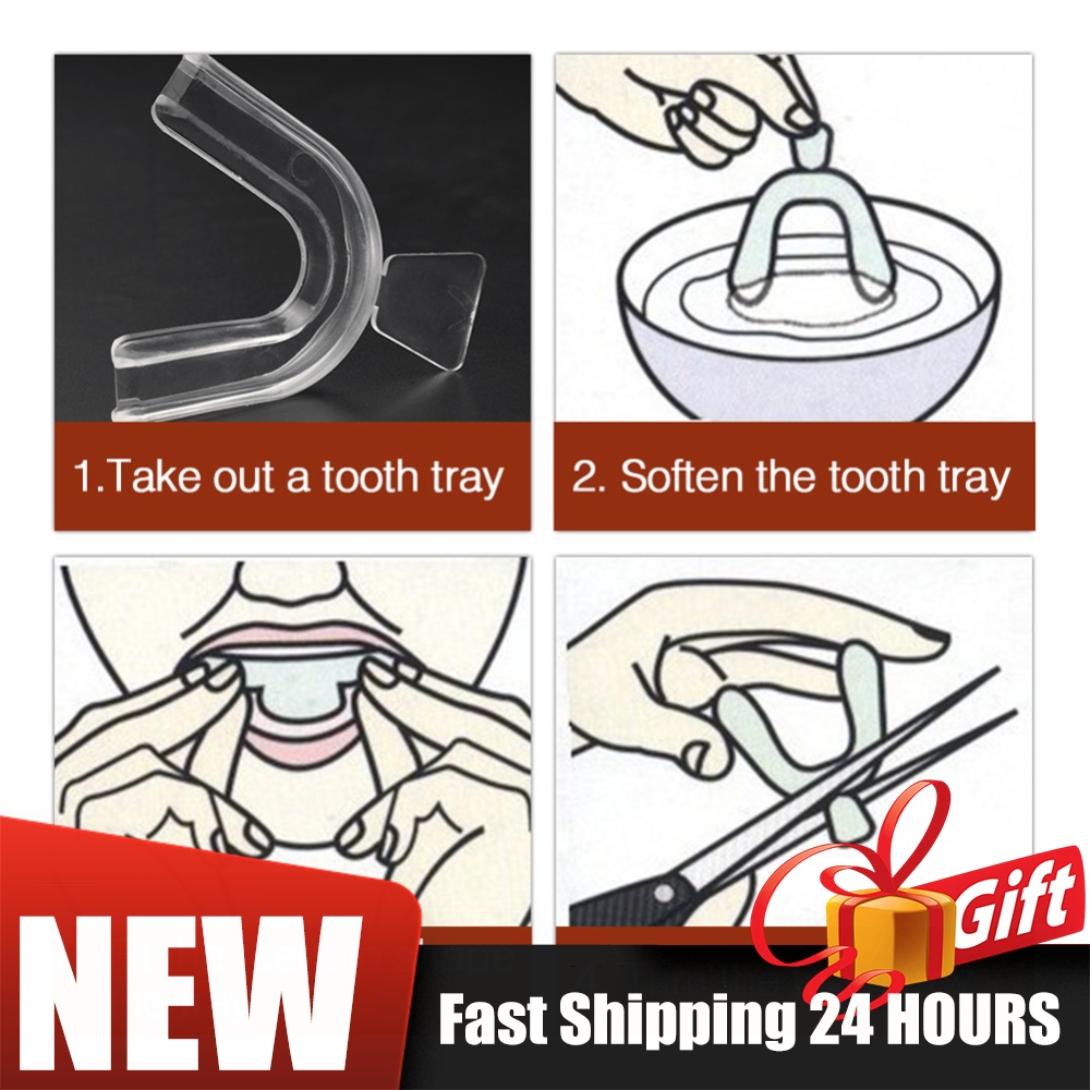 Teeth Whitening Mouth Guard - Set di 2/4 Pezzi di Apparecchi