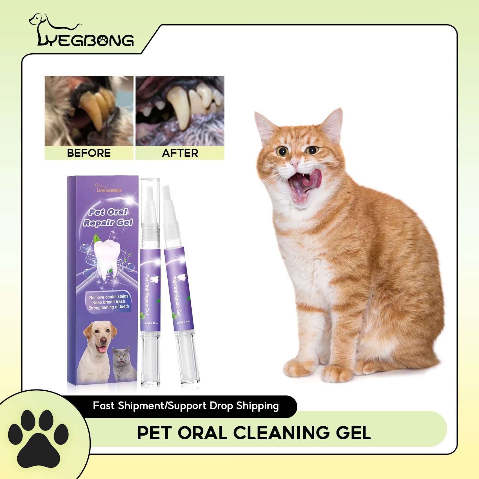 Teeth Whitening Levels - Gel per la riparazione orale dell'animale
