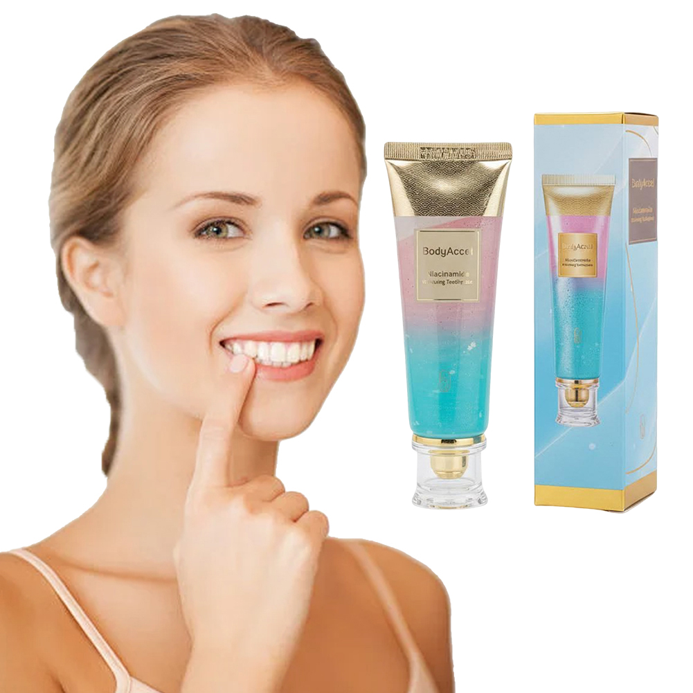 Teeth Whitening Toothpaste - Dentifricio Sbiancante al Niacinamide 100G, Dentifricio