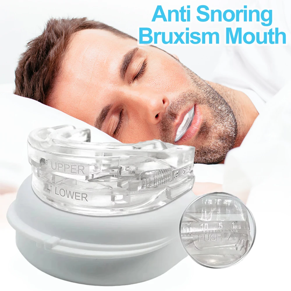 Teeth Whitening Mouth Guard - Paradenti antirussamento, bocchino regolabile: paradenti per