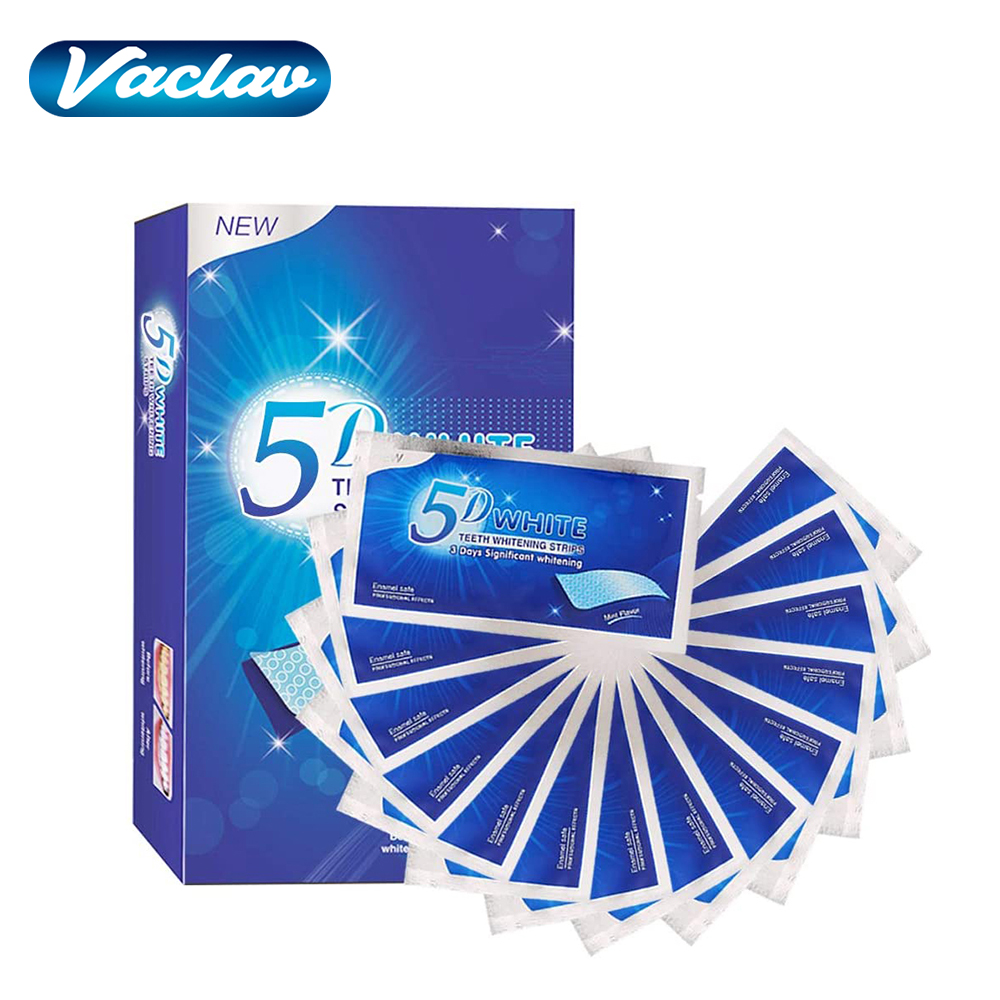 Teeth Whitening Levels - Strisce Sbiancanti 5D per Denti, Gel