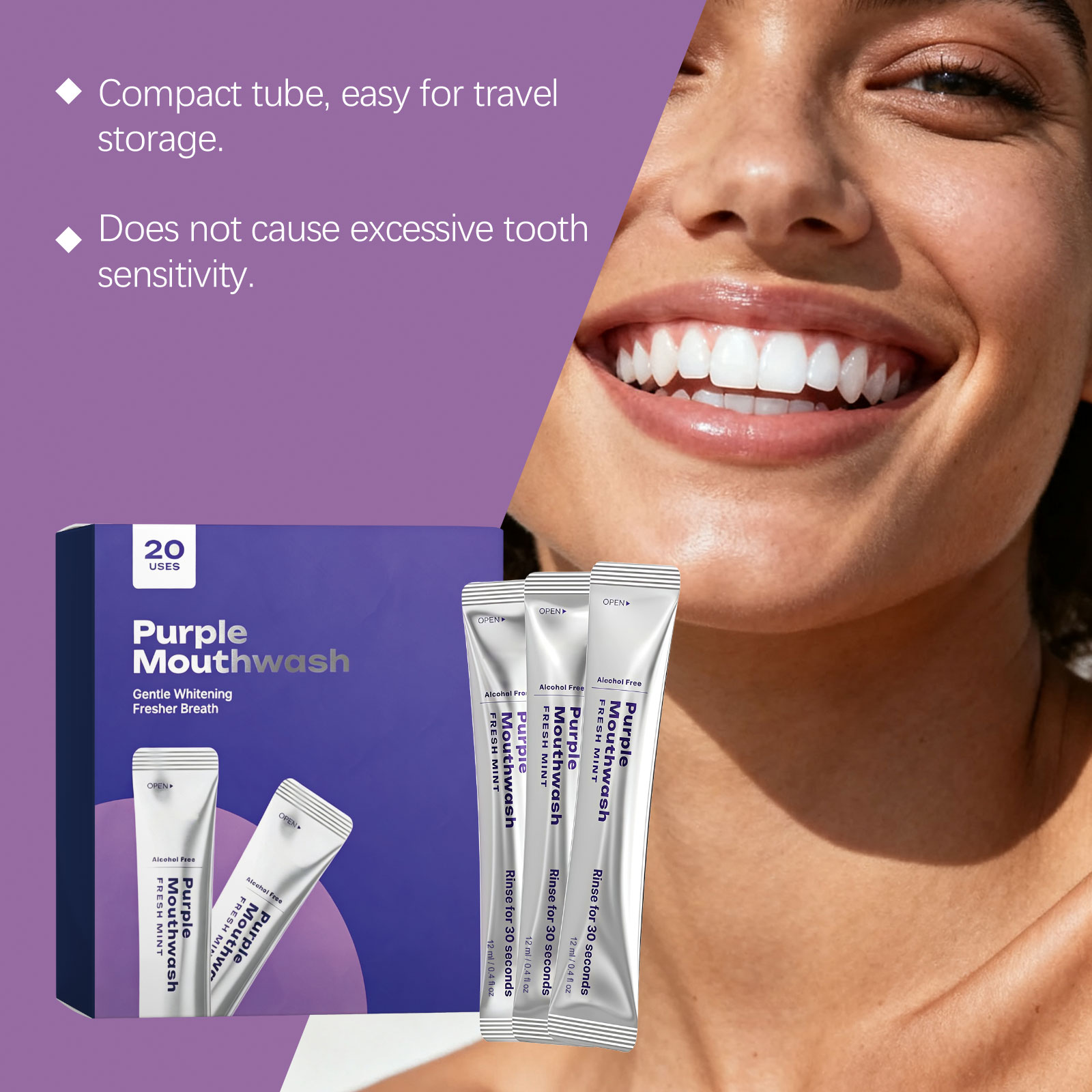 Strisce sbiancanti viola per l - Teeth Whitening Promotion recensione e prezzo
