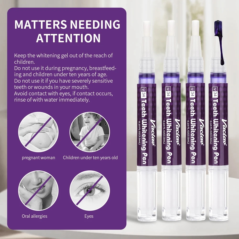 Vaclav V34 Penna gel sbiancant - Teeth Whitening Levels recensione e prezzo