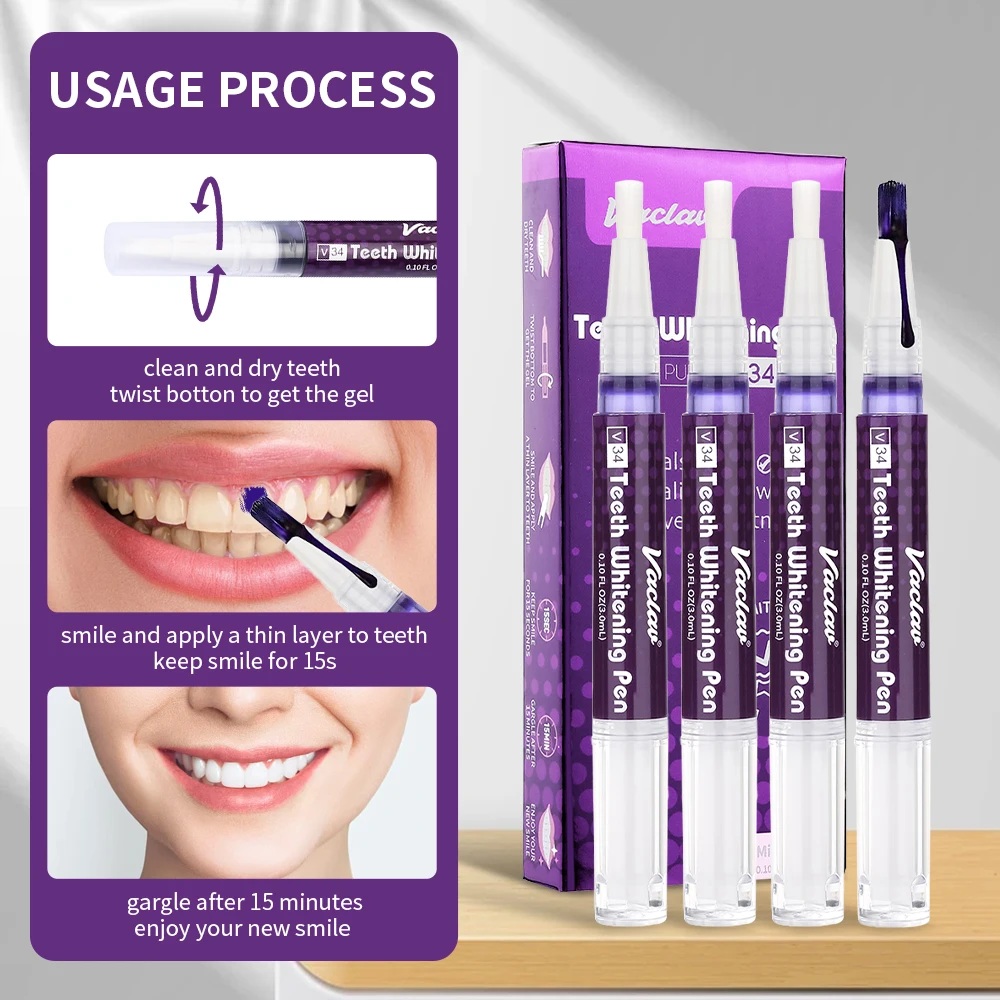 Vaclav V34 Penna gel sbiancant - Teeth Whitening Levels recensione e prezzo